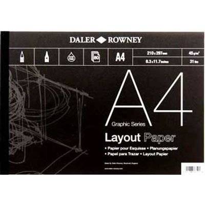 Daler Rowney A4 Layout Pad (80 Sheets)(45gsm)