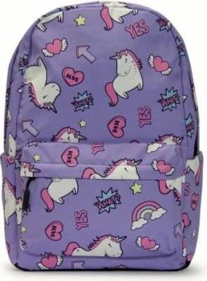 Kids Backpack (Unicorns | Light Purple)