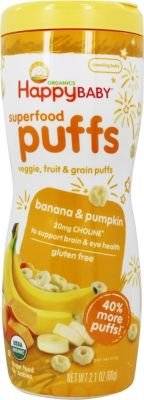 Happy Baby Superfood Puffs - Banana & Pumpkin (60g) picture