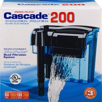 Penn-Plax Cascade 200 Hang On Power Filter - 700L/Hour