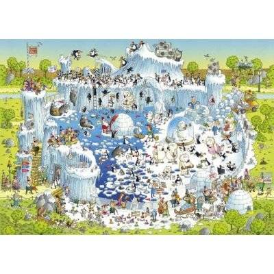 Heye Marino Degano Funky Zoo Polar Habitat Jigsaw Puzzle (1000 Piece)