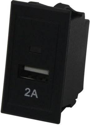 MOTOquip Panel Mount Single USB Socket