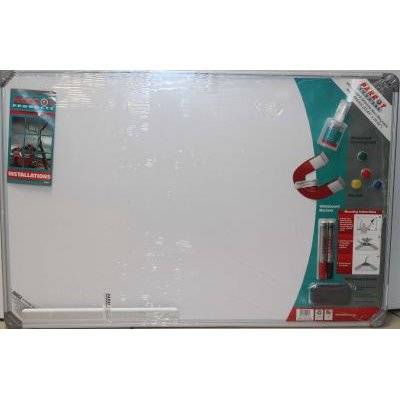 Parrot Slimline Magnetic Whiteboard with Magnets, Markers, Eraser and Whiteboard Cleaner (900 x 600m