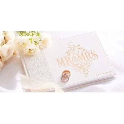 Mr. & Mrs. Guest Book (Leather / fine binding)