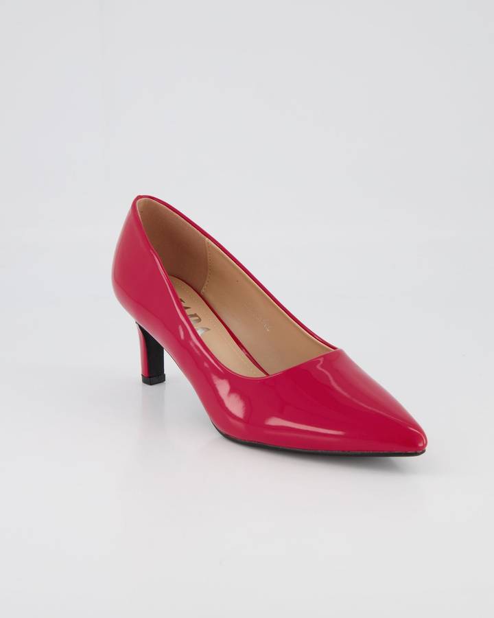 Jada Footwear Kitten Heel Court - Cherry Red (5)