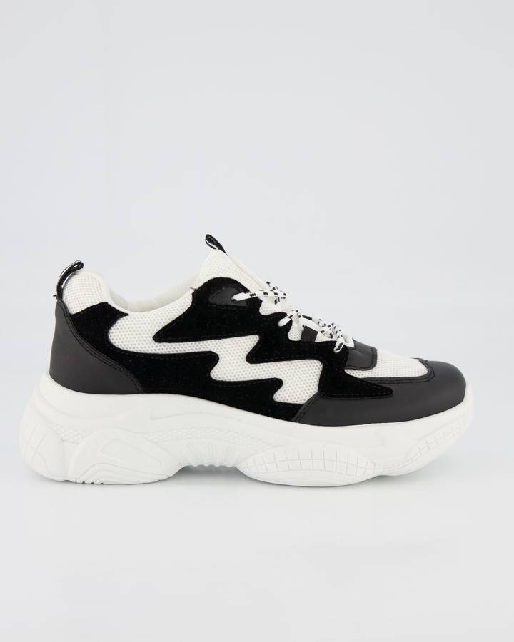 Jada Footwear Chunky Sneaker - Black / White (4)