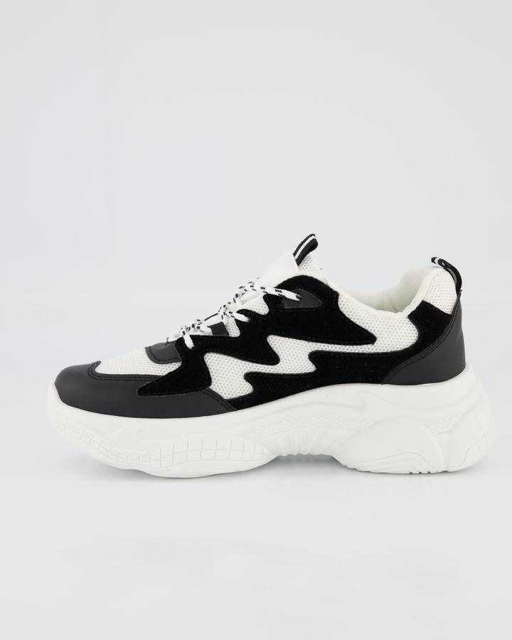 Jada Footwear Chunky Sneaker - Black / White (4)