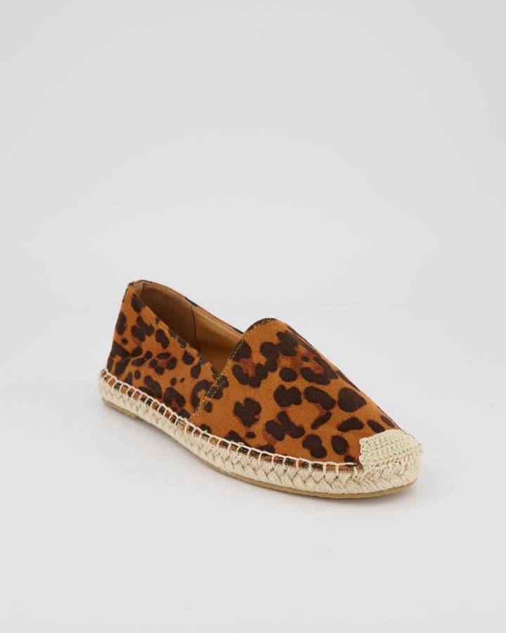 Soviet Tora Casual Slip On Espadrille - Leopard Print (6)