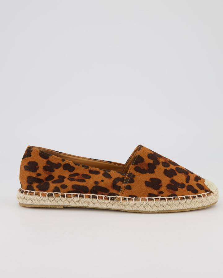 Soviet Tora Casual Slip On Espadrille - Leopard Print (6)
