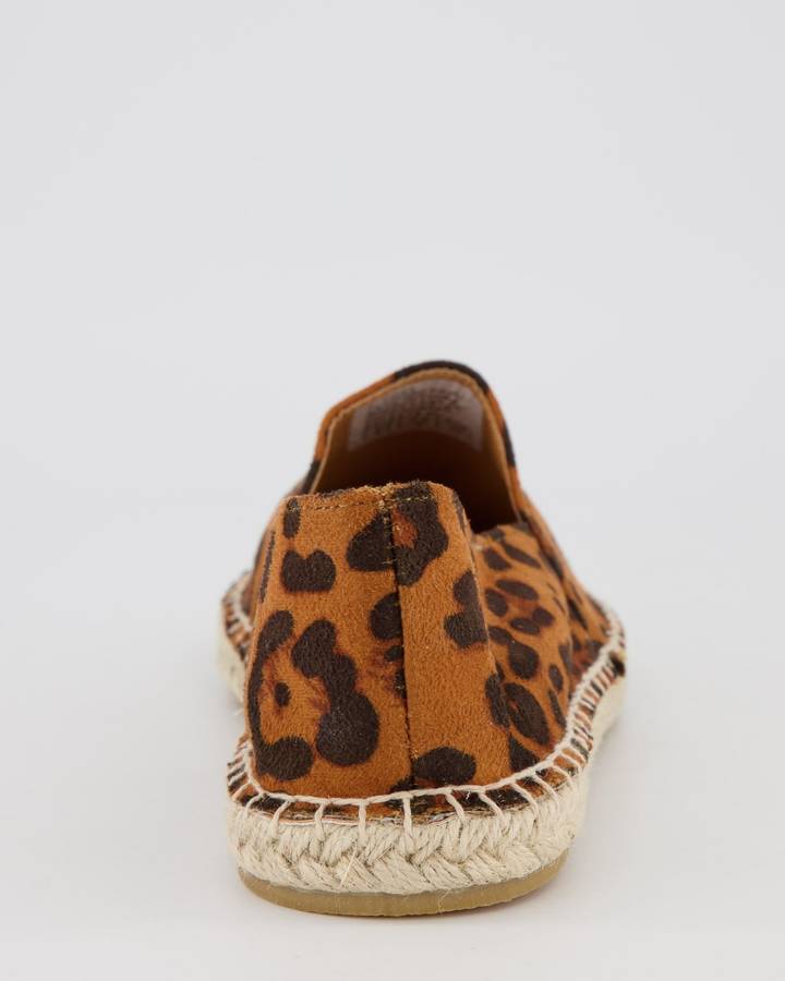 Soviet Tora Casual Slip On Espadrille - Leopard Print (6)