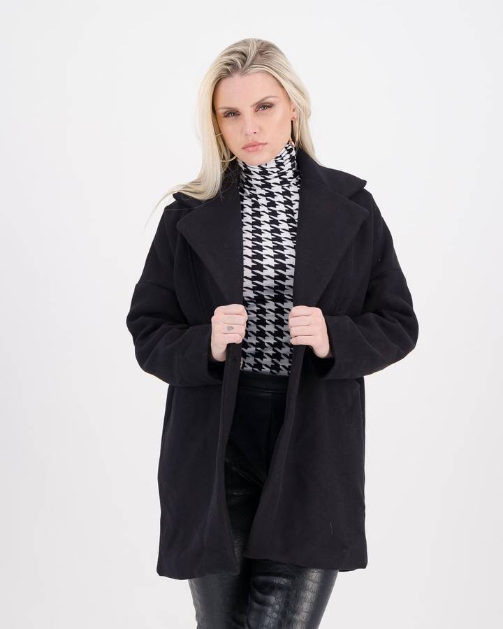 LaMode Cacoon Coat - Black (M)