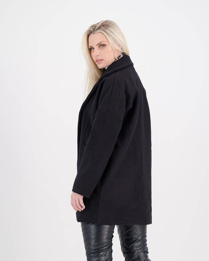 LaMode Cacoon Coat - Black (M)