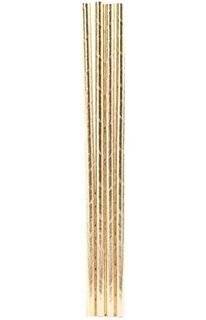 Pastel Perfection  - Paper Straws - Gold (Pack of 25)