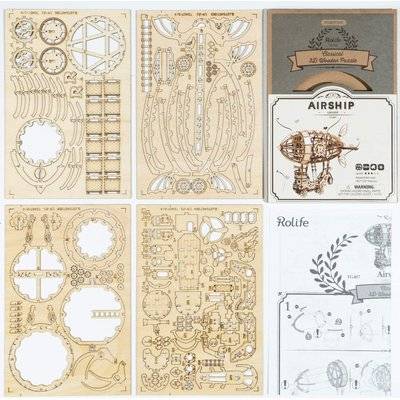 Robotime Airship 3D Wooden Puzzle (176 Pieces)