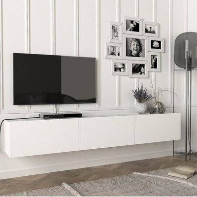 Homemark Armoire's Damla Floating TV Stand (Walnut)