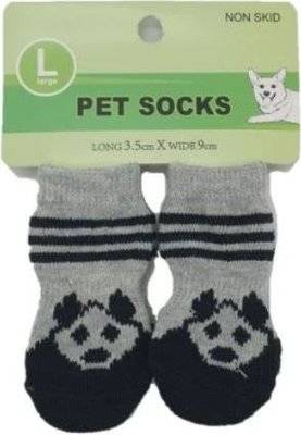 4APet Large Non-Skid Pet Socks - Boy (Assorted Designs - Supplied May Vary)