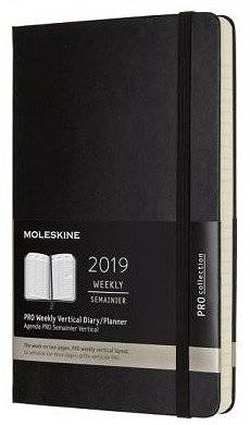 Moleskine 2019 12 Month Vertical Diary Weekly Pro Hard Large (Black) (Paperback) Picture 1