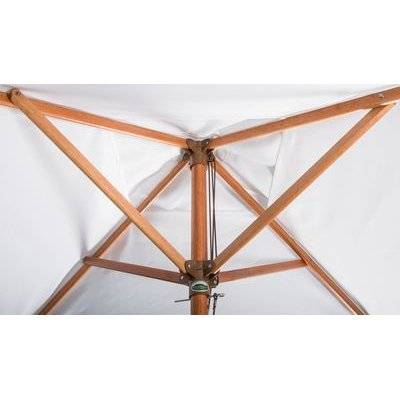 Cape Umbrellas Tokai Patio 2m Wooden Classic Line Umbrella (White) (Square) Picture 2