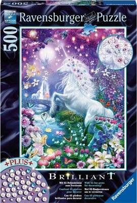 Ravensburger Unicorn In The Glittery Forest Jigsaw Puzzle (500 Pieces)