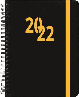 2022 A4 Wiro Page A Day Diary (Yellow)