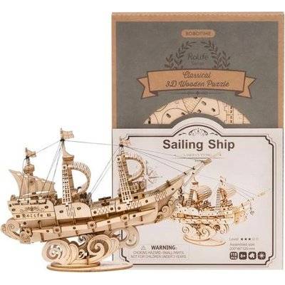 Robotime Classical 3D Wooden Puzzle - Sailing Ship (118 Pieces) Picture 1