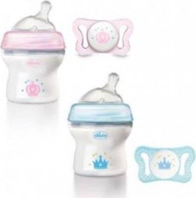 Chicco Natural Feeling Bottle & Micro Soother-Combo (Supplied Colour May Vary) Picture 1