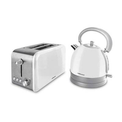 Mellerware Chiffon Kettle and Toaster Set (White / Stainless Steel) Picture 1