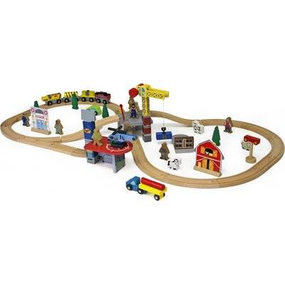 Jeronimo Train Set - Red Bridge Construction (70 Piece) Picture 3