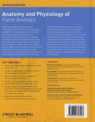 Anatomy and Physiology of Farm Animals (Hardcover, 7th Edition)