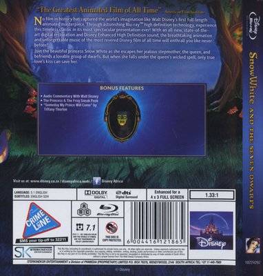 Snow White And The Seven Dwarfs - (1937) (Blu-ray disc)