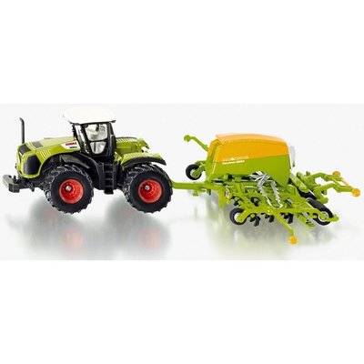 Siku Claas Tractor With Amazone Cayena Seeder (1:87)