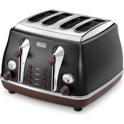 Delonghi Icona 4 Slice Toaster (Black)