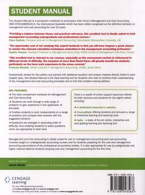 Management and Cost Accounting - Student Manual (Paperback, 8th edition)