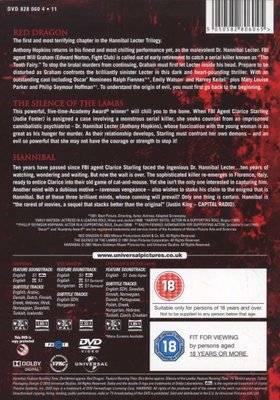 The Hannibal Lecter Trilogy - Red Dragon / Silence Of The Lambs / Hannibal (DVD)