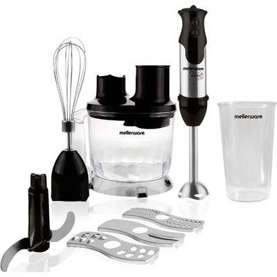 Mellerware Robot 800 - Stainless Steel Stick Blender with Attachments (1500ml)(800W)(Black)