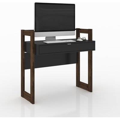 Linx Office Table (Black | Walnut)