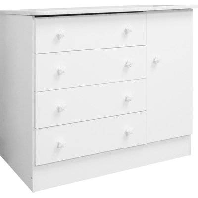 Sohno Doce Baby Chest of Drawers (Wood)(White)