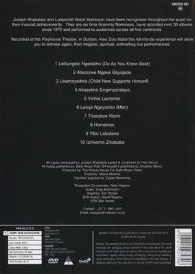 Live At The Playhouse, Durban (DVD)