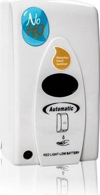 NoH2O White Waterless Hand Sanitizer Dispenser (400ml)