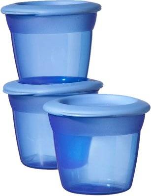 Tommee Tippee - Essentials Food Pots & Lids (3 Pack | Supplied Colour May Vary)