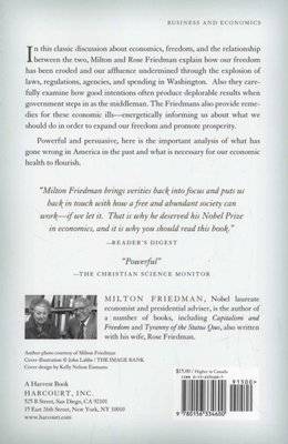 Free to Choose - A Personal Statement (Paperback, 1st Harvest/HBJ ed) Picture 2