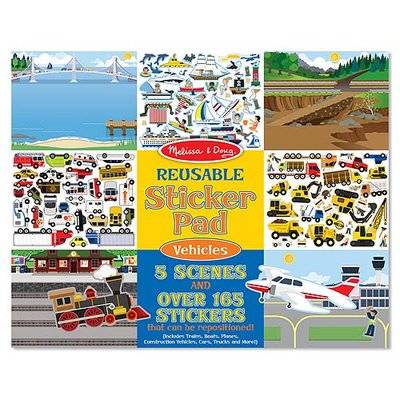 Melissa & Doug Stickers - Reusable Sticker Pad - (Vehicles)