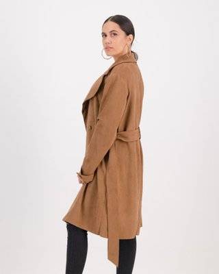 Style Mode Suede Trench (Mocca)(XL)