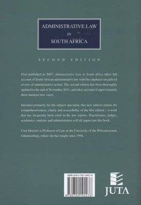Administrative law in South Africa (Paperback, 2nd ed)