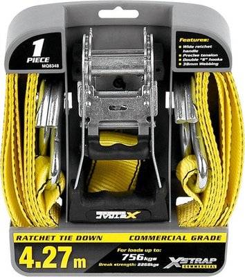 Motoquip X- Strap Commercial Duty Wide Ratchet Tie Downs (1 Piece)