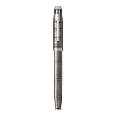 Parker IM Premium Medium Nib Fountain Pen (Dark Espresso with Chrome Trim)(Blue Ink) - Presented in