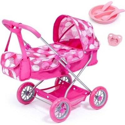 Bayer Smarty Doll's Pram Set with Bag & Accessories (Pink)
