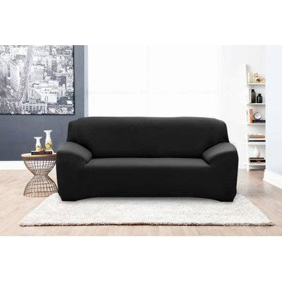 Fine Living 2 Seater Couch Cover (Black)
