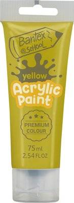Bantex @School Acrylic Paint (Yellow)(75ml)