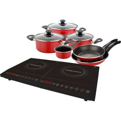 Mellerware Capri - Induction Cooker and Pot Pack (10 Piece Set)(3000W)(Black)